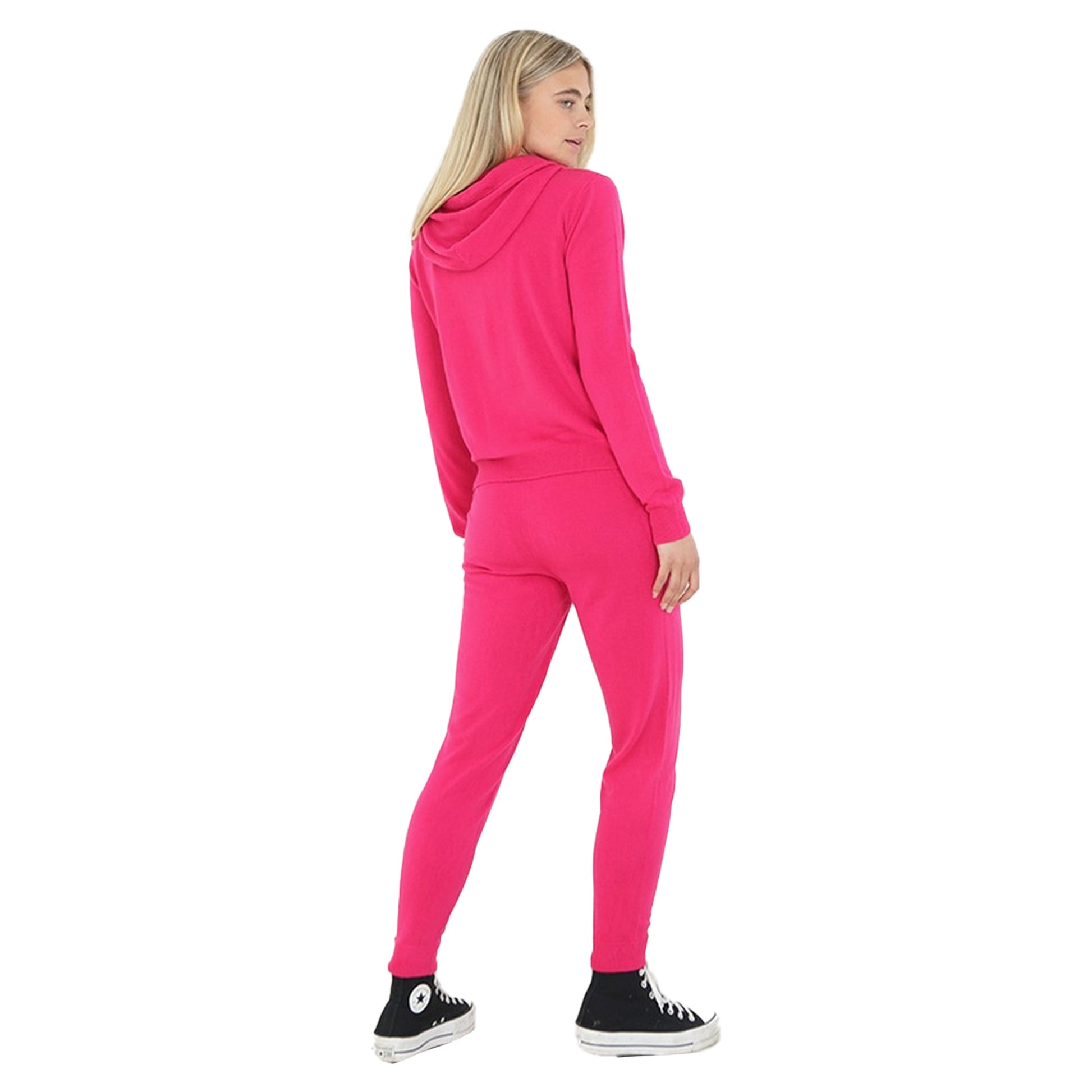 Pink - Back - Brave Soul Womens-Ladies Loungewear Set