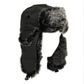 Black - Front - Flagstaff Headgear Unisex Adults Showerproof Trapper Hat