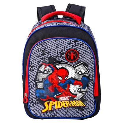 Black - Front - Spider-Man Childrens-Kids Web-Slinging Backpack