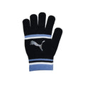 Black-Blue - Side - Puma Womens-Ladies Striped Gloves