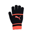 Black-Coral - Side - Puma Womens-Ladies Striped Gloves