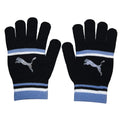 Black-Blue - Front - Puma Womens-Ladies Striped Gloves