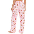Pink - Side - Slumber Party Womens-Ladies Christmas Gingerbread Pyjama Bottoms