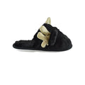 Black - Back - KS Brands Children-Kids Mule Antler Slippers