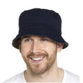 Khaki-Navy - Side - Tom Franks Mens Reversible Bucket Hat