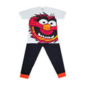 White-Red-Black - Front - The Muppets Mens Animal Long Pyjama Set