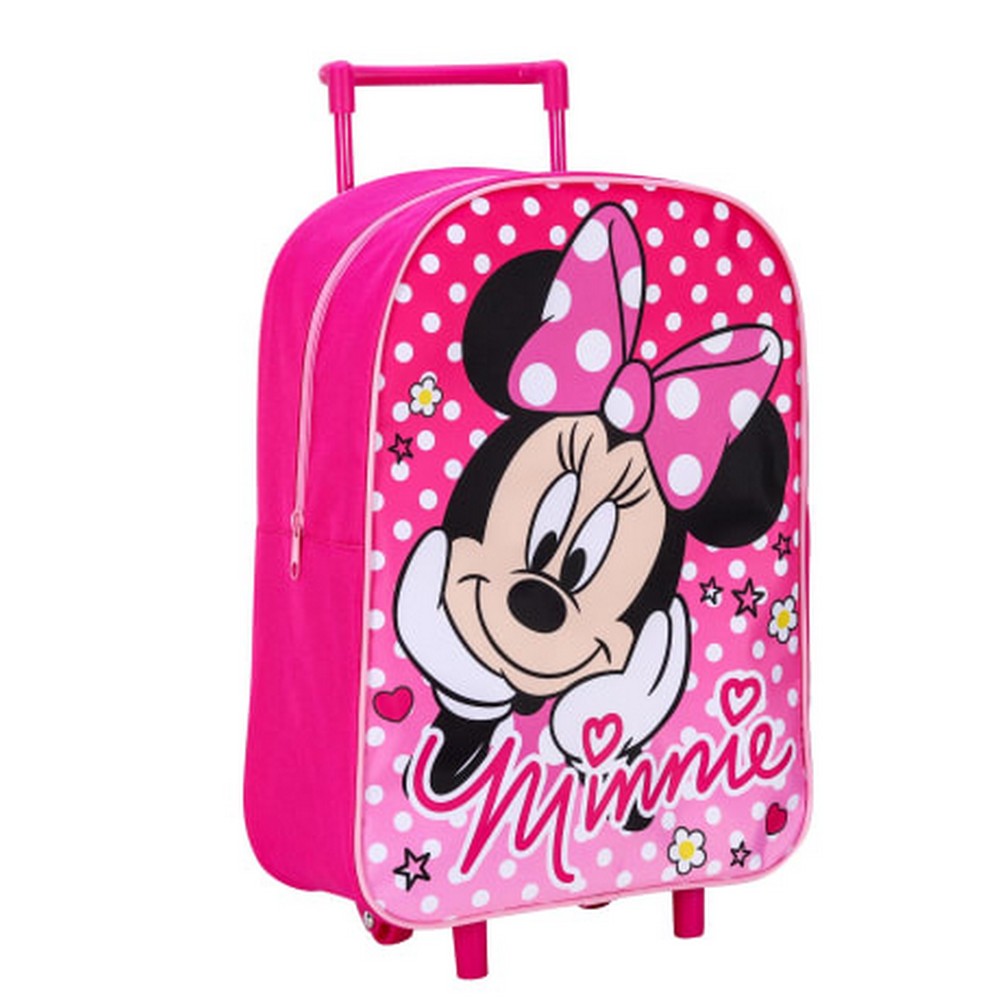 Pink - Side - Disney Childrens-Kids Minnie Mouse Suitcase