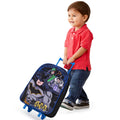 Black-Blue - Back - Batman Childrens-Kids Character Suitcase