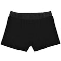 Black - Side - Wolf & Harte Mens Bamboo Rich Boxer Shorts (Pack Of 2)