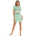 Green - Pack Shot - Forever Dreaming Womens-Ladies Brunch Club Nightie