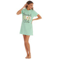 Green - Close up - Forever Dreaming Womens-Ladies Brunch Club Nightie