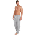 Mid Grey Marl - Back - Momentii Mens Jersey Lounge Pants