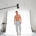 Mid Grey Marl - Pack Shot - Momentii Mens Jersey Lounge Pants