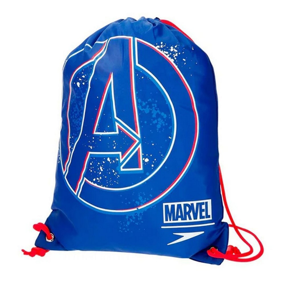 Blue-Red - Front - Marvel AvengersLogo Speedo Drawstring Bag