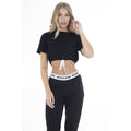 Black - Back - Brave Soul Womens-Ladies Weekend Mode Long Loungewear Set