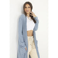 Citadel Blue - Lifestyle - Brave Soul Womens-Ladies Ribbed Cardigan