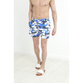 Blue - Front - Brave Soul Mens Perth Camo Swim Shorts