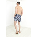 Grey - Back - Brave Soul Mens Camo Swim Shorts