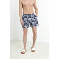 Grey - Side - Brave Soul Mens Camo Swim Shorts