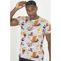 Blue - Front - Brave Soul Mens Sweet Treats T-Shirt