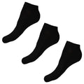 Black - Front - Simply Essentials Womens-Ladies Bamboo Trainer Socks (Pack Of 3)