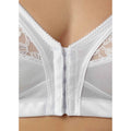 White - Side - Marlon Womens-Ladies Front Fastening Firm Control Bra