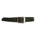 Khaki - Front - Forest Mens Woven Ratchet Belt