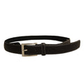 Black - Front - Forest Mens Colour-Stitch Leather Belt