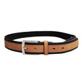 Navy-Tan - Front - Forest Mens Two Tone Leather Belt