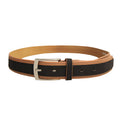 Tan-Black - Front - Forest Mens Two Tone Leather Belt