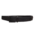 Black-Grey - Front - Stretchy Mens Narrow Belt