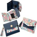 Navy - Front - Forest Womens-Ladies Floral Fashion Purse