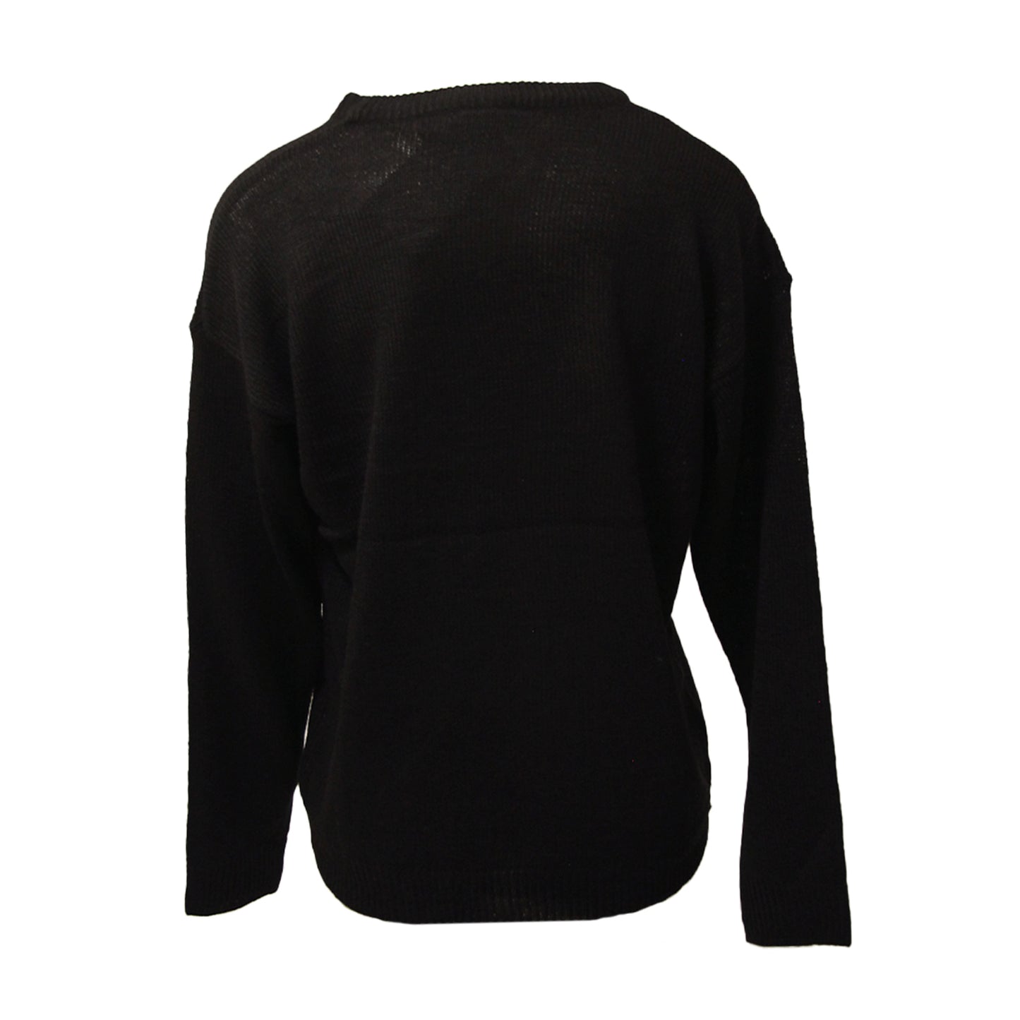 Black - Back - Brave Soul Womens Have A Merry Christmas Dog Jumper