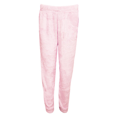 Pink - Side - Slumber Party Womens-Ladies Fluffy Pyjama Set