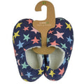 Blue - Lifestyle - Slumberzzz Childrens-Kids Star Print Fleece Lined Slipper