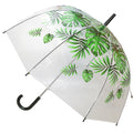 Clear-Green - Front - X-Brella Unisex Adults 23in Transparent Palm Stick Umbrella