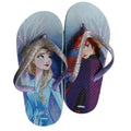 Purple - Front - Frozen 2 Childrens-Kids Anna & Elsa Flip Flops