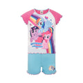 Pink-Blue - Front - My Little Pony Girls Short Pyjama Set