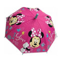 Pink - Front - Minnie Mouse Childrens-Kids I Believe In Me Stick Umbrella