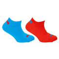 Red-Blue - Front - Puma Childrens-Kids Sport Lifestyle Trainer Socks (2 Pairs)