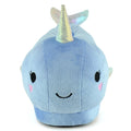 Blue - Back - Childrens-Kids Narwhal Slippers