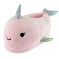 Pink - Front - Childrens-Kids Narwhal Slippers