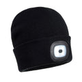 Black - Front - Storm Ridge Childrens-Kids LED Beanie