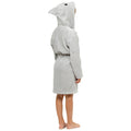 Grey - Lifestyle - Boys Shark Hooded Towelling Robe