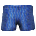 Blue - Pack Shot - Tom Franks Mens Patterned Jersey Boxer Shorts (3 Pairs)