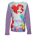 Purple-Blue - Back - Disney Girls Little Mermaid Pyjamas