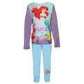 Purple-Blue - Front - Disney Girls Little Mermaid Pyjamas