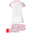 Red-White - Back - Love Actually Womens-Ladies Perfect Pyjamas