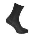 Black - Back - Ladies-Womens Thermal Viloft Non Elastic Boot Socks (Pack Of 6)