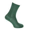 Teal-Yellow-Red-Navy-Brown-Green - Back - Ladies-Womens Thermal Viloft Non Elastic Boot Socks (Pack Of 6)